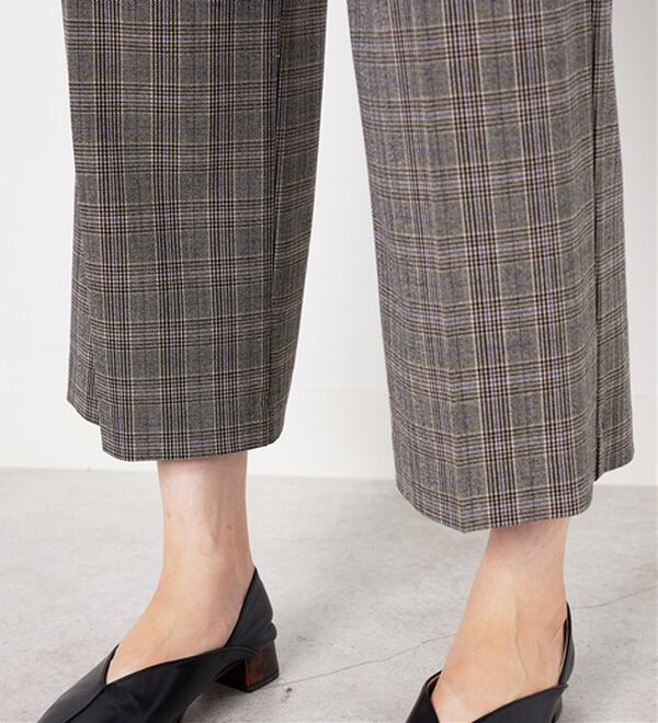 BELLUNA（ベルーナ）の「ストレッチ素材ボタン使いワイドパンツ（その他パンツ）」｜詳細画像