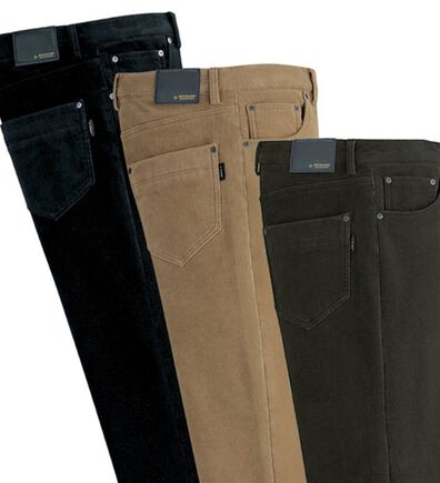 「【３本組】＜ダンロップ・モータースポーツ＞大人の為の暖かコーデュロイパンツ（メンズフルレングスパンツ）」