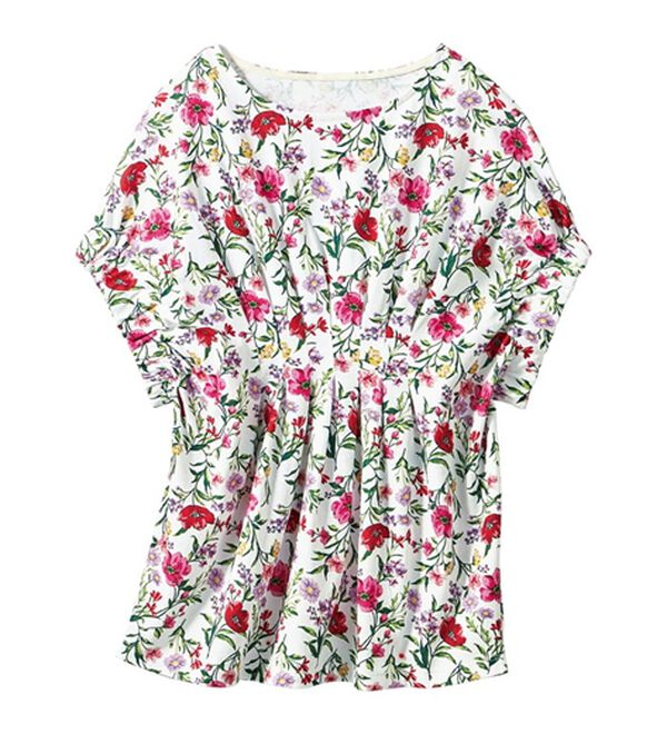 VINNO（ヴィノ）の「キシリトール加工・冷感プリントトップス（カットソー）」｜詳細画像