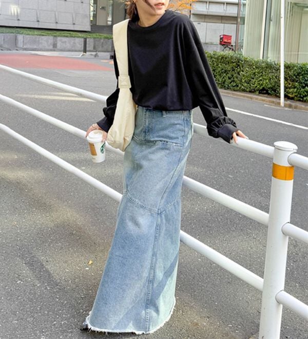 RANAN（ラナン）の「多機能ベーシックオーバーサイズ長袖Tシャツ（Tシャツ）」｜詳細画像