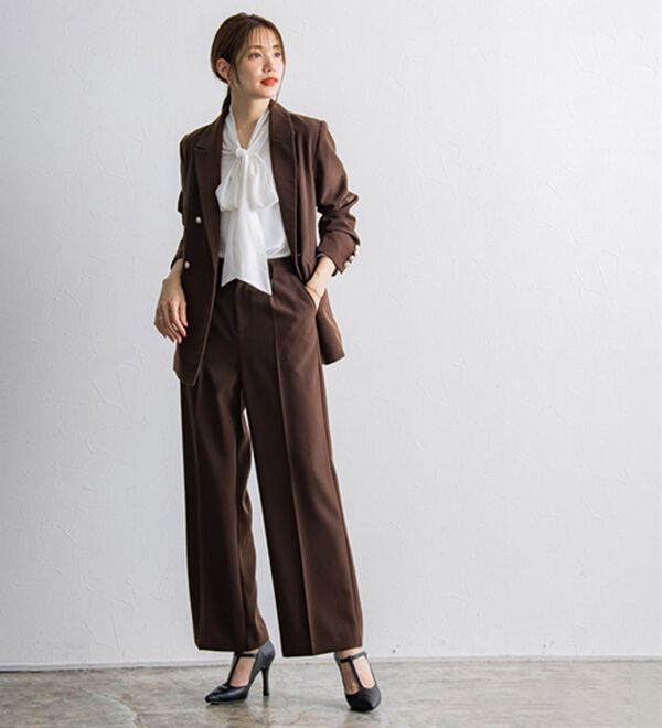 Pierrot（ピエロ）の「選べる柄２ｗａｙリボンブラウス（ブラウス）」｜詳細画像