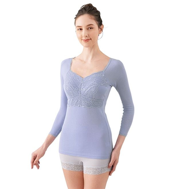 「【３色組】新・毎日活躍！綿のカップ付インナー（ブラトップ・カップ付きインナー）」｜詳細画像