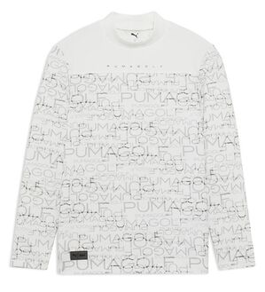 「＜ｐｕｍａ　ゴルフ＞ゴルフ　モックネックトレーナー（メンズカットソー）」｜ホワイト