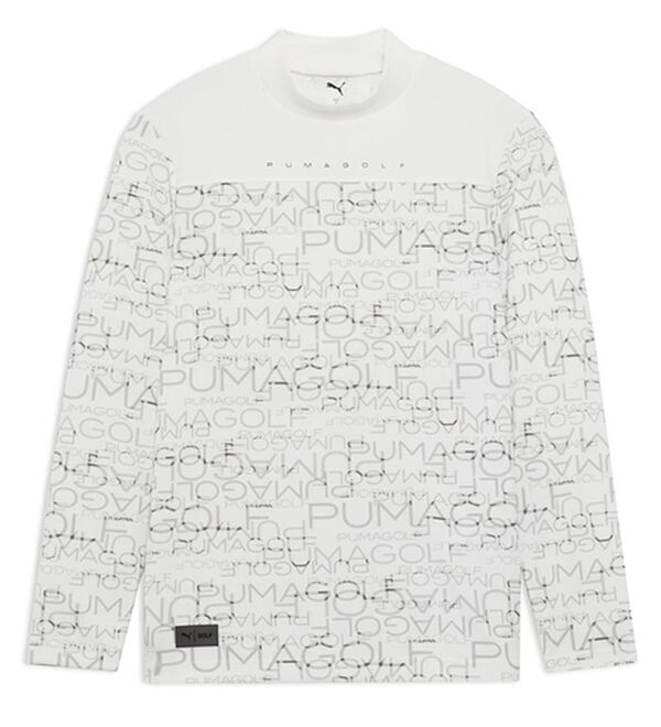 「＜ｐｕｍａ　ゴルフ＞ゴルフ　モックネックトレーナー（メンズカットソー）」｜ホワイト