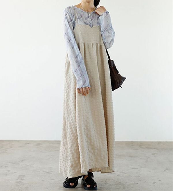 GeeRA（ジーラ）の「前後２ＷＡＹ花柄シアートップス（カットソー）」｜詳細画像