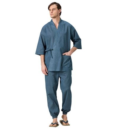 「「粋涼」高島ちぢみ作務衣（メンズ和装・浴衣・和装グッズ）」