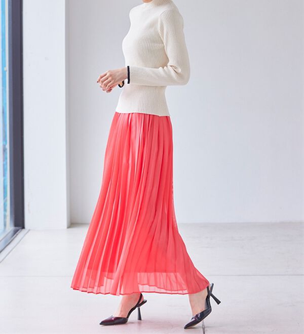 RANAN（ラナン）の「もちもちリブパイピングハイネックニット（ニット・セーター）」｜詳細画像