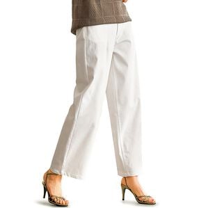 BELLUNA（ベルーナ）の「ヒンヤリ冷感！ライトオンスジーンズ（ワイドバギー）（ワイドパンツ・ガウチョ）」｜詳細画像