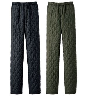 BELLUNA（ベルーナ）の「【２本組】はっ水！中わた暖かキルトパンツ（フルレングスパンツ）」｜詳細画像