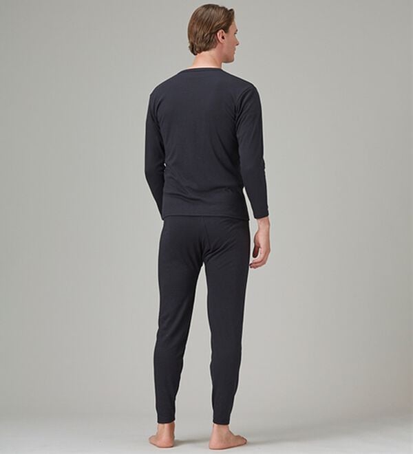 「【３色組】サーモケア（Ｒ）吸湿発熱綿混裏起毛インナー上下３色組（メンズ肌着・インナーウェア）」｜詳細画像