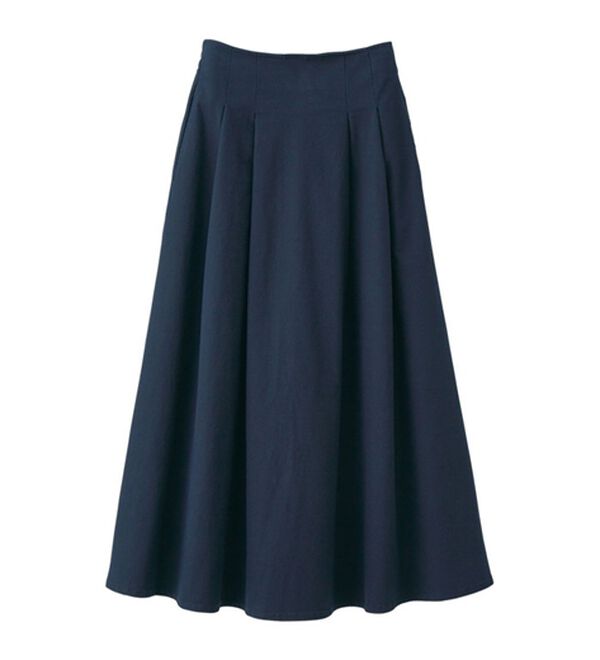 RANAN（ラナン）の「はっ水！タックスカート（ロングスカート）」｜詳細画像