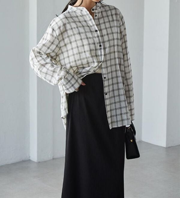 RANAN（ラナン）の「２ｗａｙボウタイチェックシャツ（シャツ）」｜詳細画像