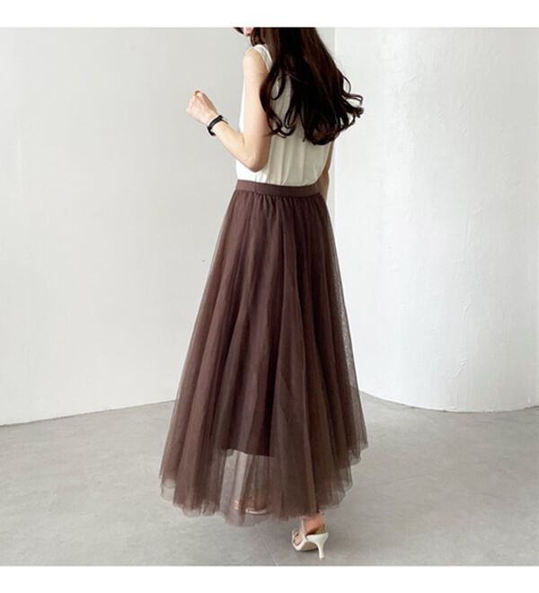 GeeRA（ジーラ）の「フレアーチュールロングスカート（ロングスカート）」｜詳細画像