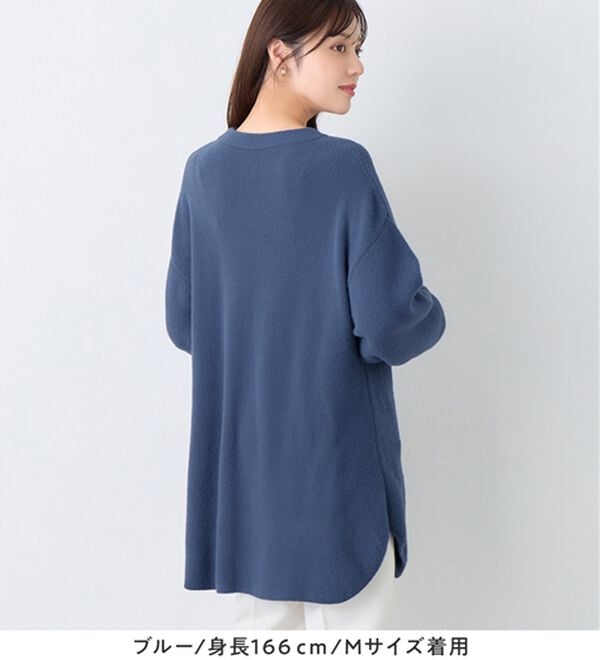 alotta（アロッタ）の「ふんわり裾ラウンドゆるニットチュニック（チュニック）」｜詳細画像