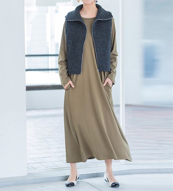 RANAN（ラナン）の「【選べる２丈】＜ＢＣ＞ポケット付マキシワンピース（その他ワンピース）」｜詳細画像