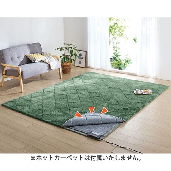 「そのままでも使えるカバー式ラグ（ラグ）」｜詳細画像