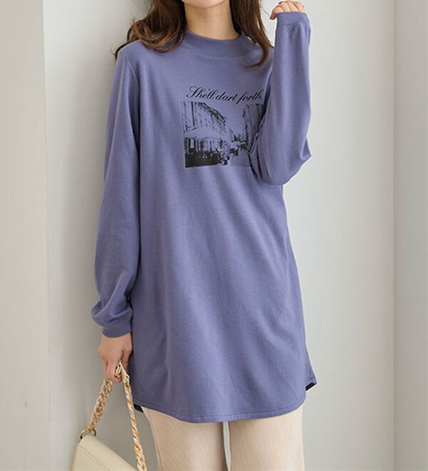 BELLUNA（ベルーナ）の「【メルティポンチ】プリントチュニック（チュニック）」｜詳細画像