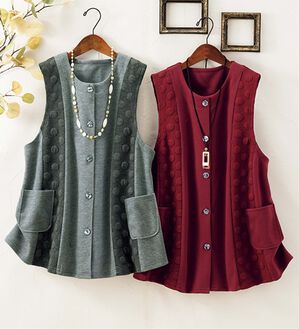 ルフラン（ルフラン）の「残暑に負けるな！ベストコレクション（ベスト）」｜ドット柄