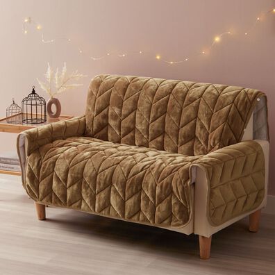 iellio（イエリオ）の「あったかふわふわボリュームソファカバー＜吸湿発熱・フランネル素材＞（ソファーカバー）」