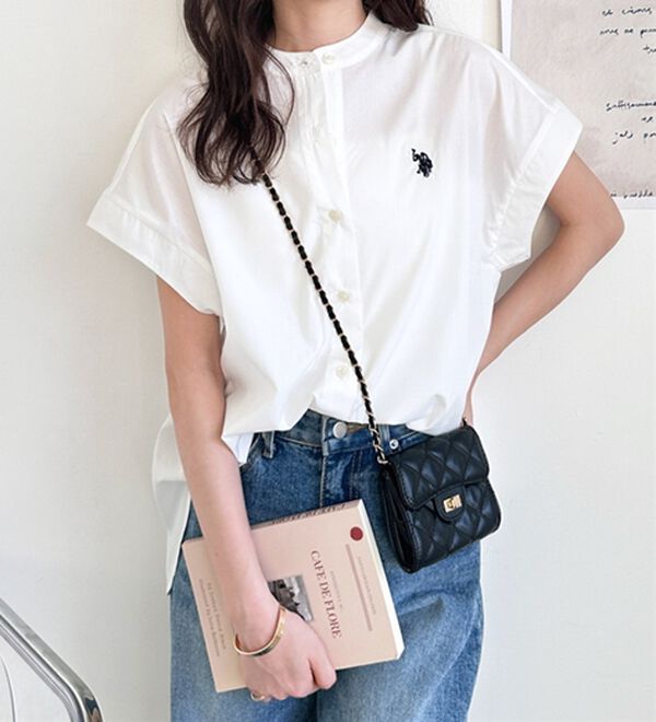 GeeRA（ジーラ）の「【ＵＳ．ＰＯＬＯ．ＡＳＳＮ】フレンチスリーブシャツ（シャツ）」｜詳細画像