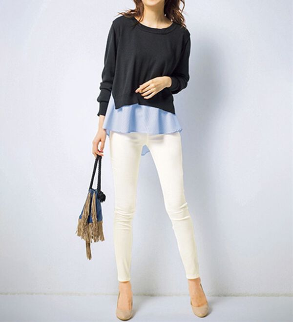 GeeRA（ジーラ）の「嬉しい機能付！美脚スキニーレギンスパンツ（フルレングスタイプ）（フルレングスパンツ）」｜詳細画像