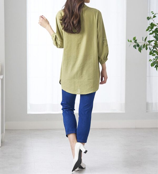 再入荷】美ストレッチ素材アンクル丈レギンスパンツ - ベルーナ