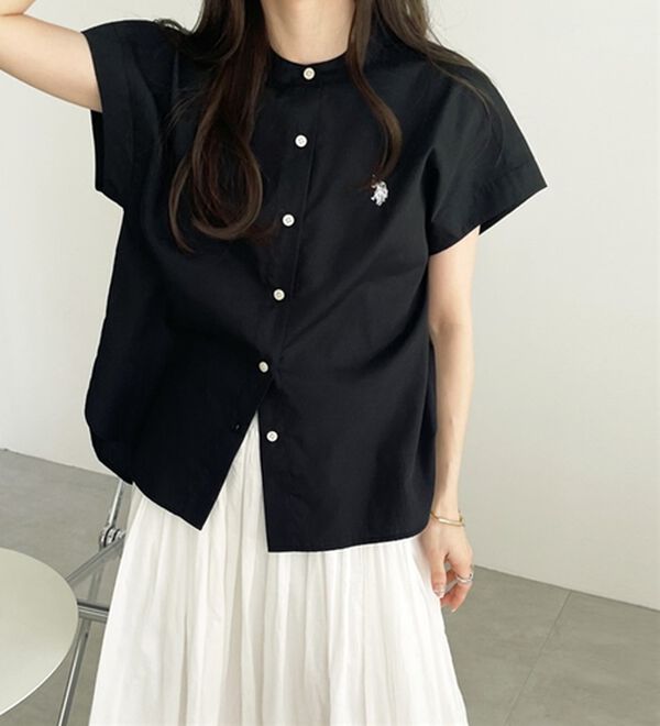 GeeRA（ジーラ）の「【ＵＳ．ＰＯＬＯ．ＡＳＳＮ】フレンチスリーブシャツ（シャツ）」｜詳細画像