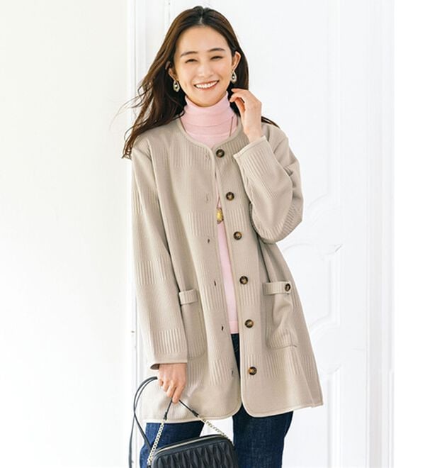 ルフラン（ルフラン）の「今の季節にちょうどいい！羽織り（その他ジャケット）」｜グレージュ