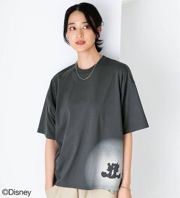 BELLUNA（ベルーナ）の「＜Ｄｉｓｎｅｙ＞綿混素材ゆるっとＴシャツ（カットソー）」｜詳細画像
