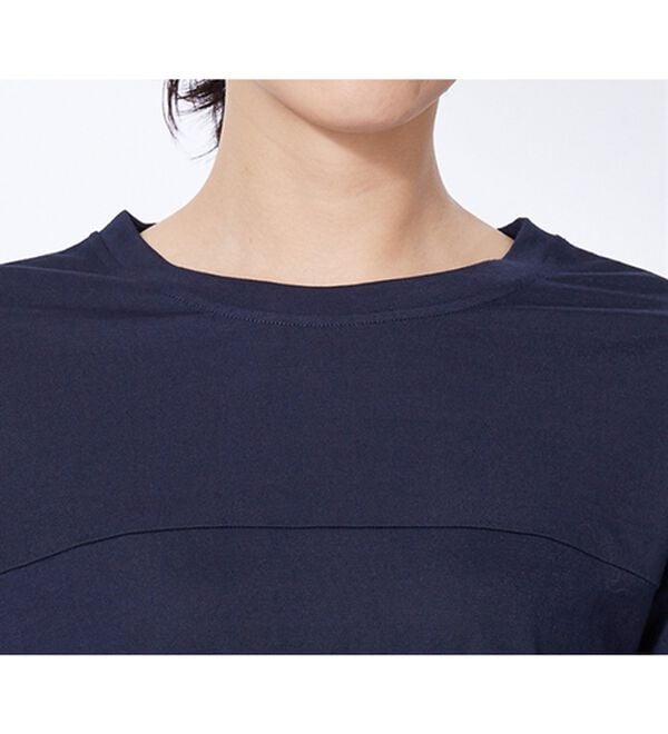 BELLUNA（ベルーナ）の「涼感素材切替デザインプルオーバー（カットソー）」｜詳細画像