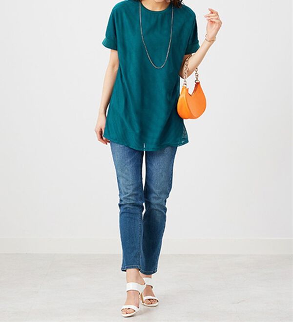 BELLUNA（ベルーナ）の「ボーダーチュール重ねチュニック（チュニック）」｜詳細画像