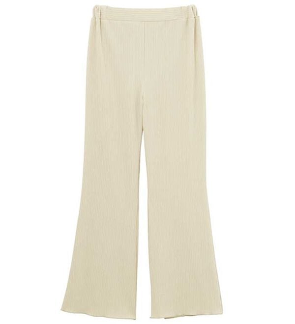 GeeRA（ジーラ）の「セルフカット美脚魅せセミフレアパンツ（フルレングスパンツ）」｜詳細画像