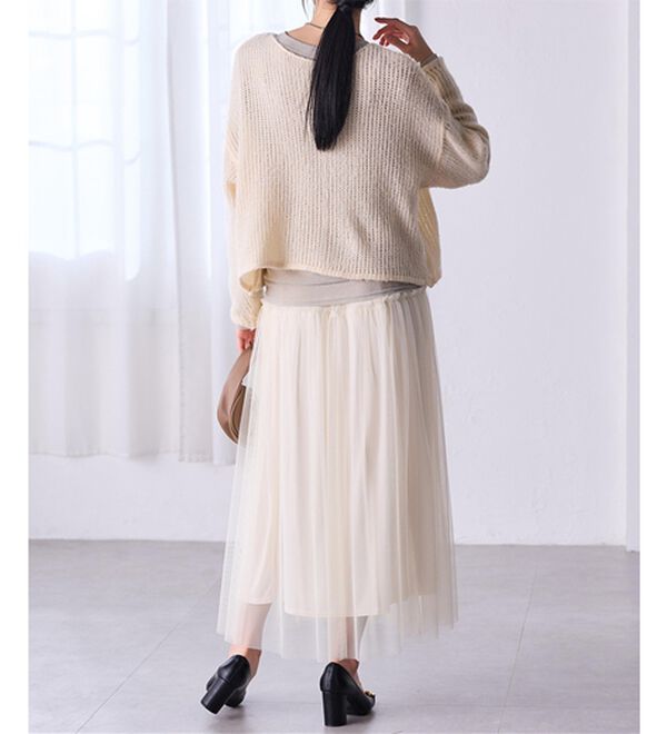 RANAN（ラナン）の「モヘアタッチローゲージシアーニット（ニット・セーター）」｜詳細画像