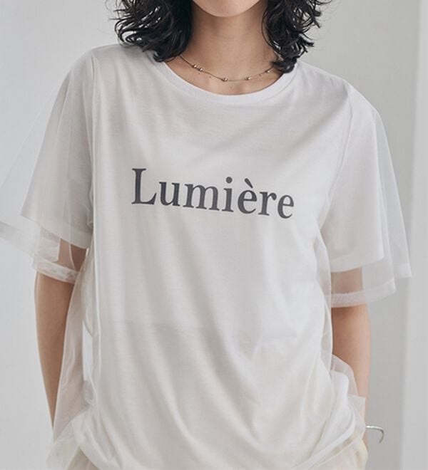 RANAN（ラナン）の「チュールロゴＴシャツ（Tシャツ）」｜詳細画像