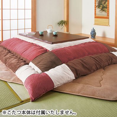「国産スエード調こたつ掛布団（こたつ布団）」