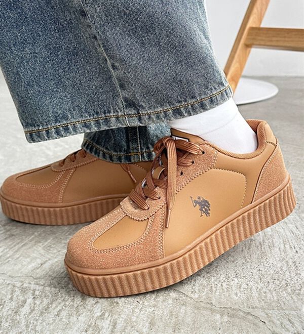 GeeRA（ジーラ）の「【ＵＳ．ＰＯＬＯＡＳＳＮ】厚底スニーカー（スニーカー）」｜詳細画像