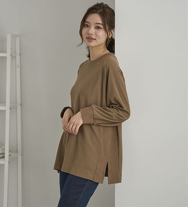 BELLUNA（ベルーナ）の「サイド切替ゆったりチュニック（チュニック）」｜詳細画像