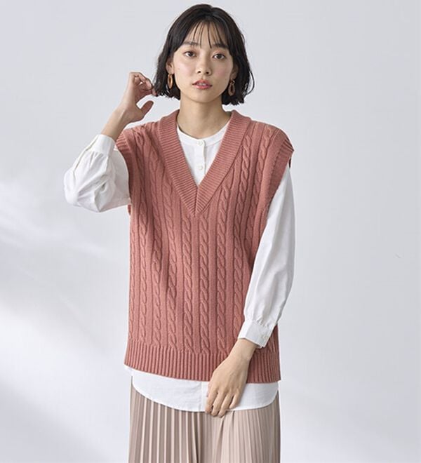 BELLUNA（ベルーナ）の「ニットベストアンサンブル（ベスト）」｜詳細画像