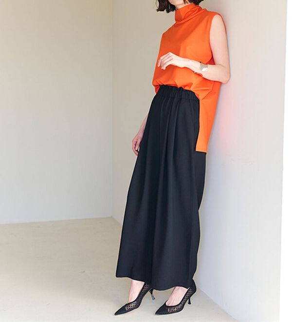 RANAN（ラナン）の「ひんやり！リラックスタックワイドパンツ（ワイドパンツ・ガウチョ）」｜詳細画像