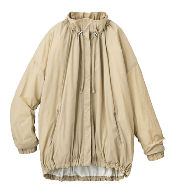 VINNO（ヴィノ）の「機能付ヘビロテシャーリングシャツブルゾン（ハーフコート）」｜詳細画像