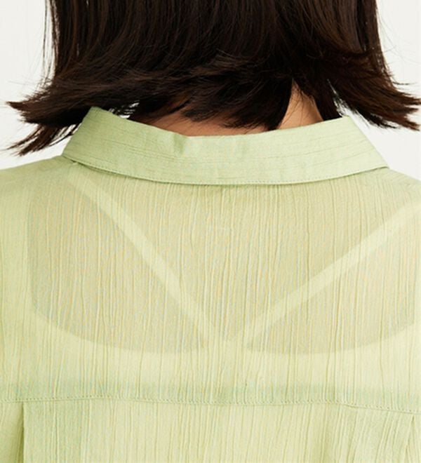 BELLUNA（ベルーナ）の「大人のシアー感！綿１００％楊柳素材シャツ（シャツ）」｜詳細画像