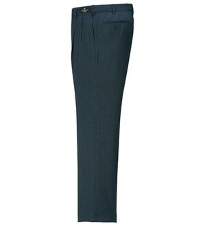 「裾上げ済杢調爽やかウエストストレッチスラックス（メンズスラックス）」｜ネイビー