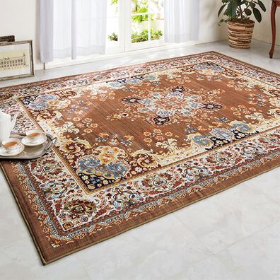 「厚みが選べる高級柄プリントはっ水カーペット（カーペット）」