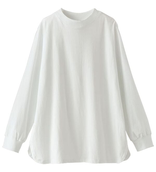 BELLUNA（ベルーナ）の「綿１００腰まわりゆったりリブデザインチュニック（チュニック）」｜詳細画像