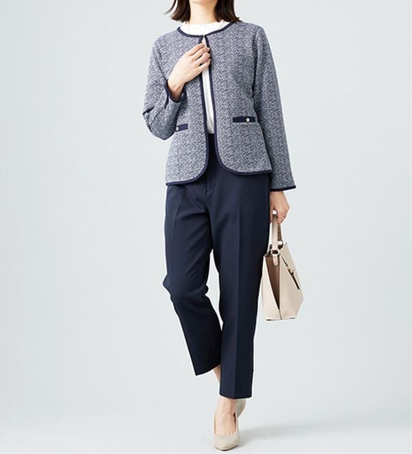 BELLUNA（ベルーナ）の「＜セレモニースタイル＞ポケット付ツイード調ジャケット（その他ジャケット）」｜詳細画像