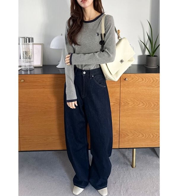 GeeRA（ジーラ）の「【U.S. POLO ASSN.】配色デザインリブロンT（カットソー）」｜詳細画像