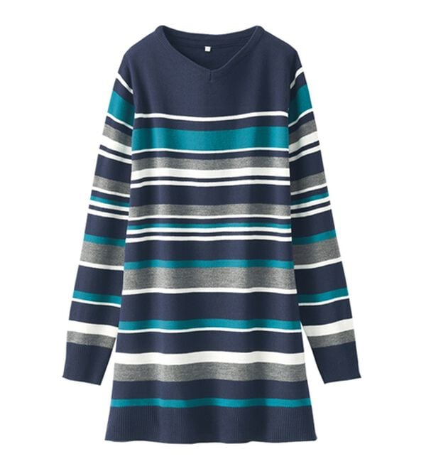 BELLUNA（ベルーナ）の「カシミヤタッチニットチュニック（チュニック）」｜詳細画像