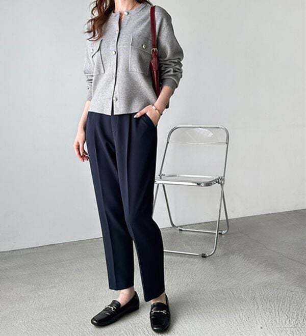 GeeRA（ジーラ）の「美脚きれい魅せ！テーパードパンツ（フルレングスパンツ）」｜詳細画像