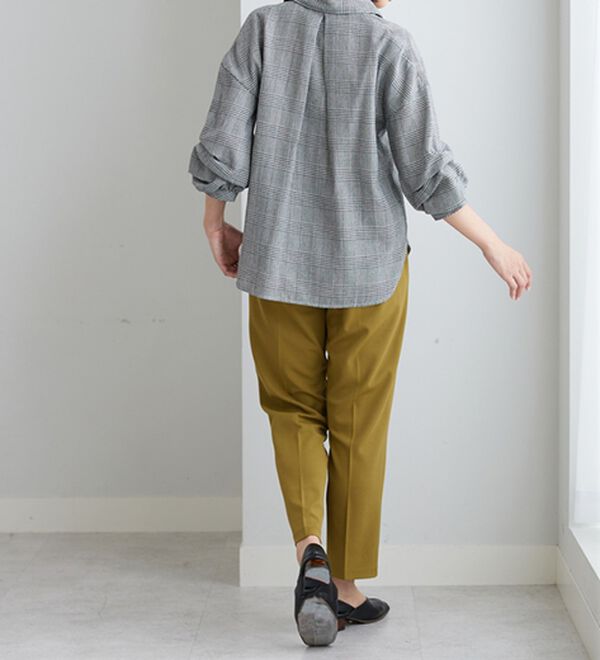 BELLUNA（ベルーナ）の「袖タックデザインスキッパーシャツ（シャツ）」｜詳細画像