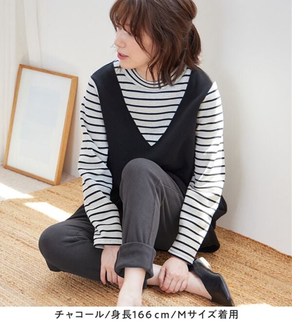 毛布のような温かさ 楽ぽか裏ファーレギンス - ベルーナ【公式】